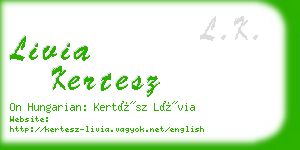 livia kertesz business card